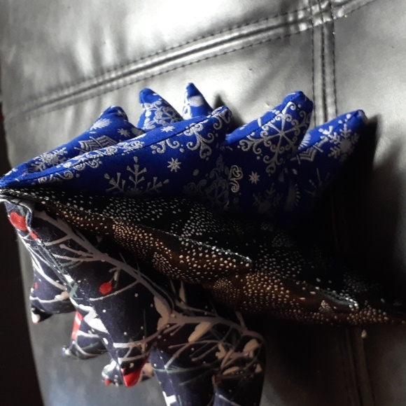 8"x9" Stuffed Various Fabrics Tree. - Picture 1 of 3